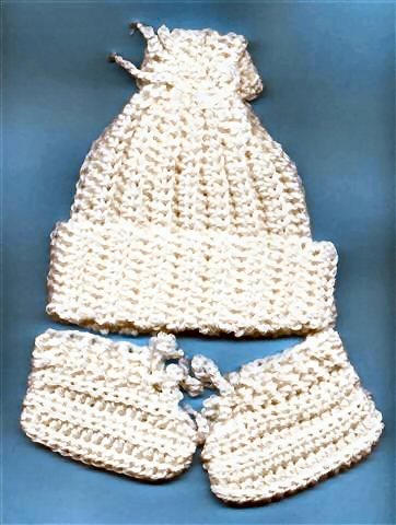Judith's hat and booties