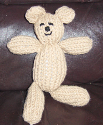Loomed teddy bear