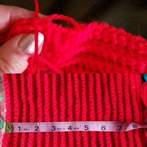 red hats flat and stitching