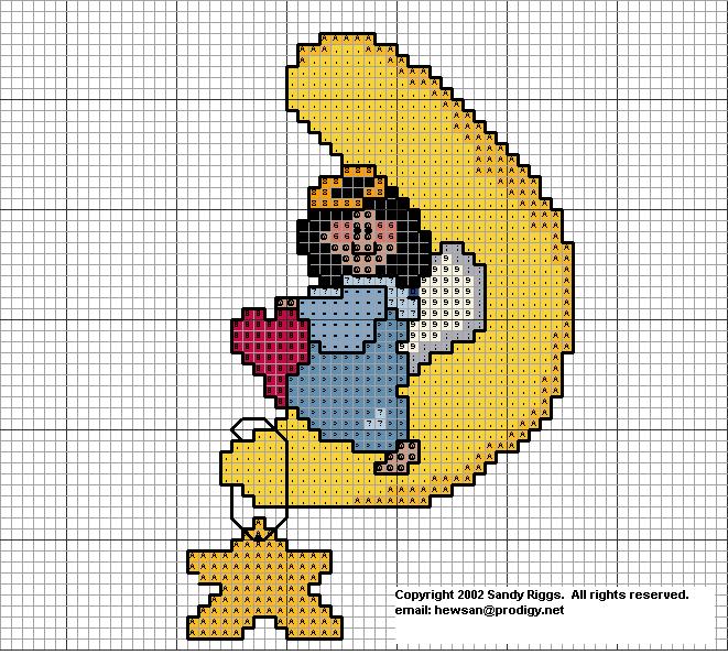 Angel Prayer Cross Stitch Chart