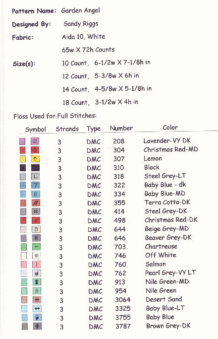 garden angel floss list 1