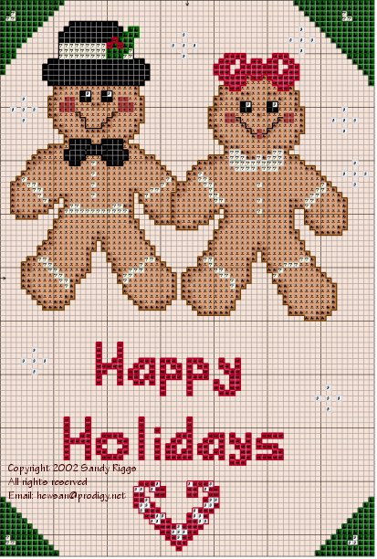 gingerbread Christmas chart