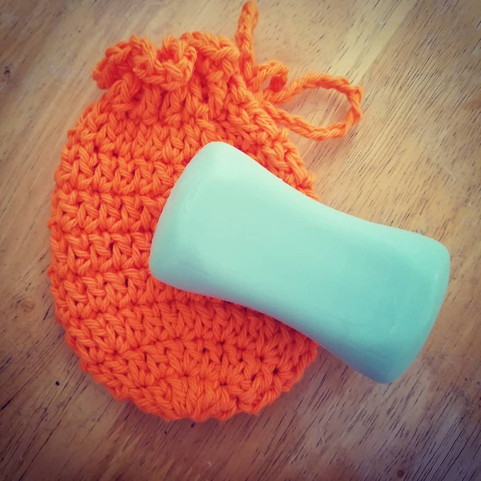 soap sack crocheted